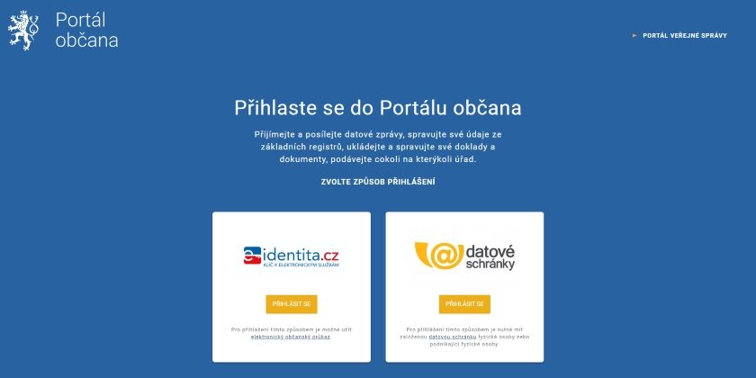 Portál občana eGovernment