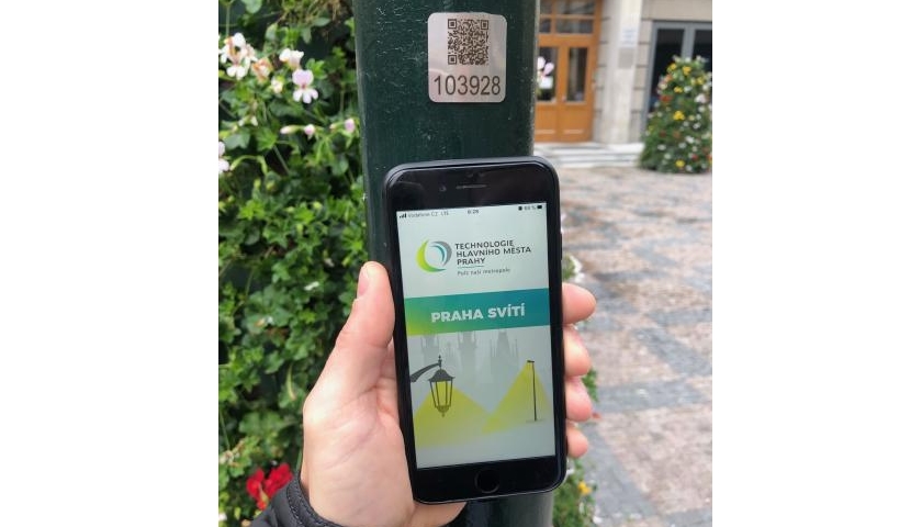 Praha QR osvětlení