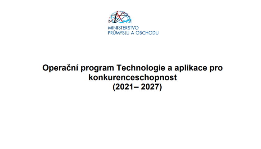 MPO Operační program Technologie a aplikace pro konkurenceschopnost