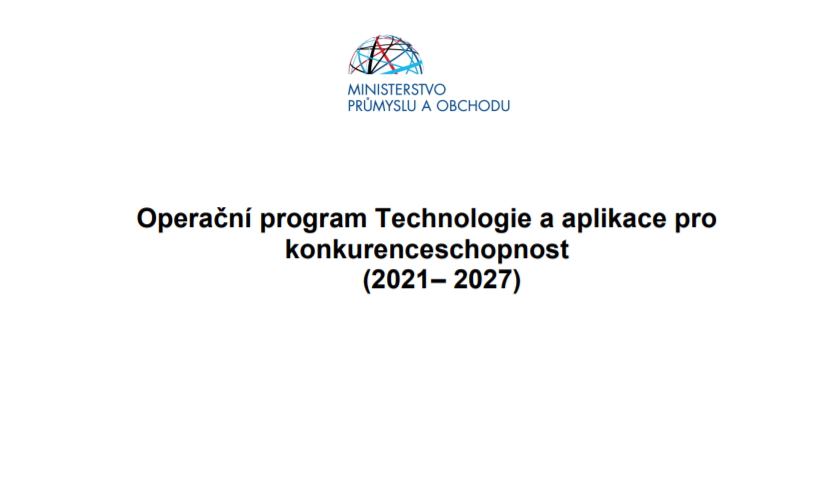 MPO Operační program Technologie a aplikace pro konkurenceschopnost