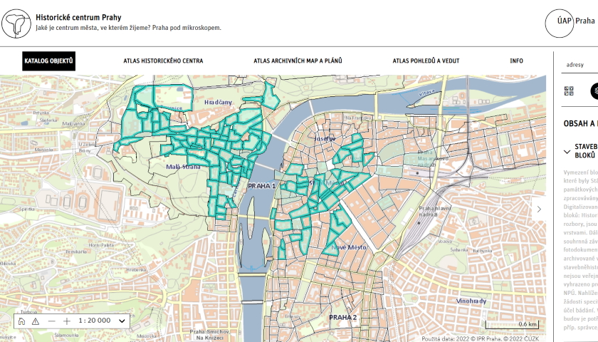 Historické centrum Prahy mapa