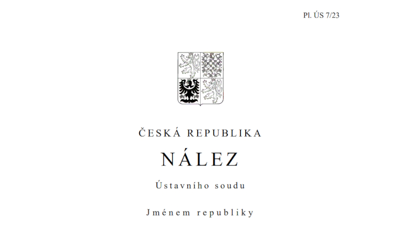 Nález ústavního soudu