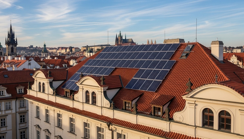 Praha schválila rozšíření fotovoltaik na budovách města